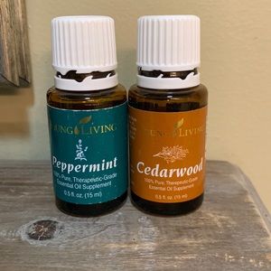 Young living cedarwood and peppermint
